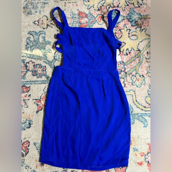NWT by the way arianna strappy mini dress in blue size small - Picture 5 of 6